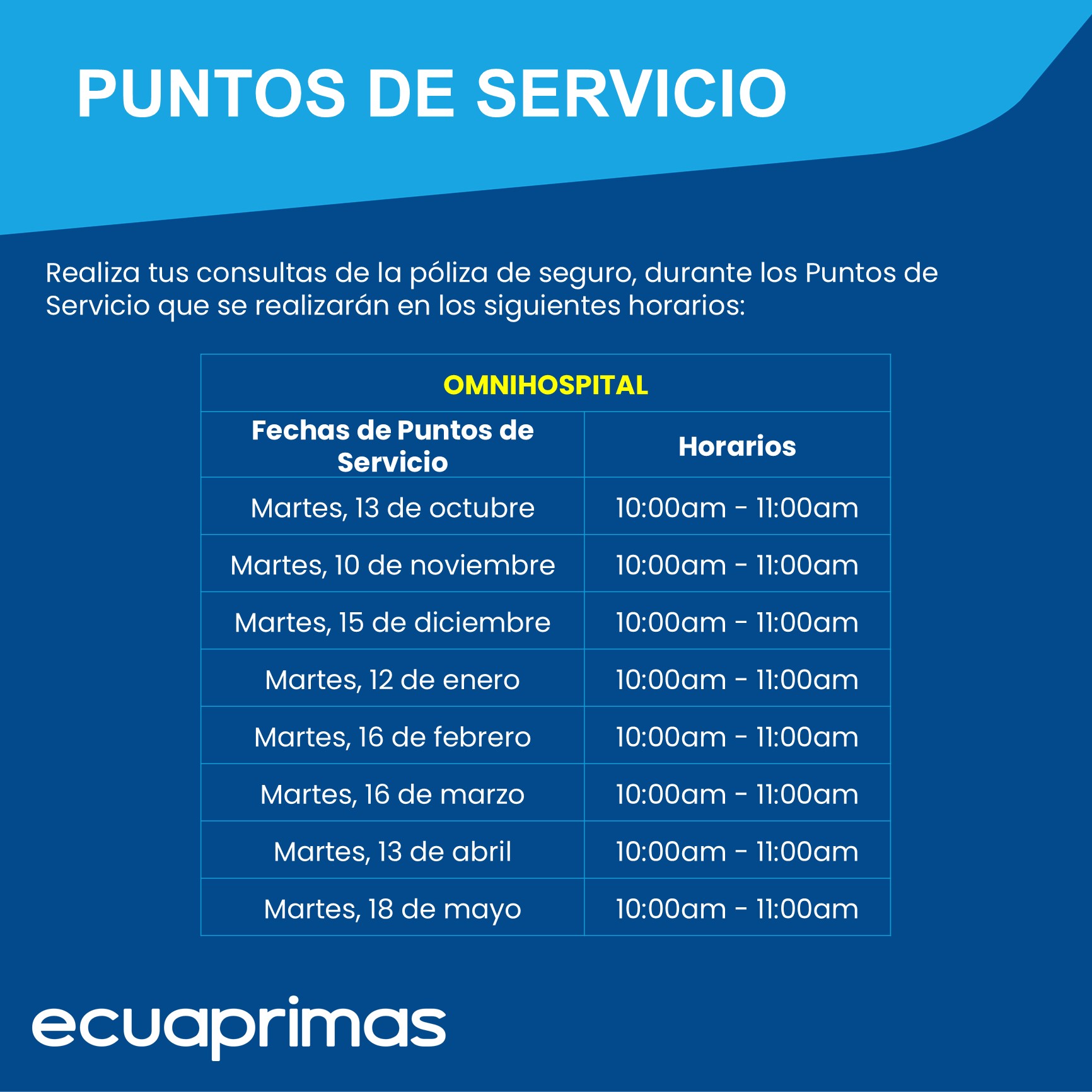 Seguro Médico – Nuestras visitas en Omni