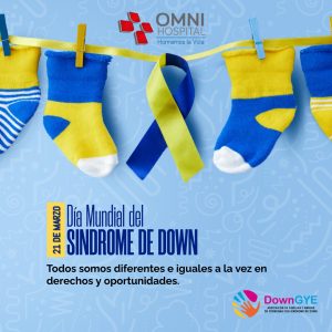 DÍA INTERNACIONAL DEL SÍNDROME DE DOWN
Nos unimos HOY al challenger mundial 
#mediasdisparejas #diversosperoiguales

¡Es sencillo!
Por este día usa MEDIAS DIFERENTES 

Recuerda el Síndrome de Down no es una enfermedad sino una alteración genética que se produce por la presencia de un cromosoma extra.

Sube tu foto o video a las redes sociales y etiquétanos @downgye, @talentoomni, @omnihospital.

¡Resaltemos el valor de la diversidad!


#21marzo #mediasdisparejas #DownGye #OmniseuneDownGye